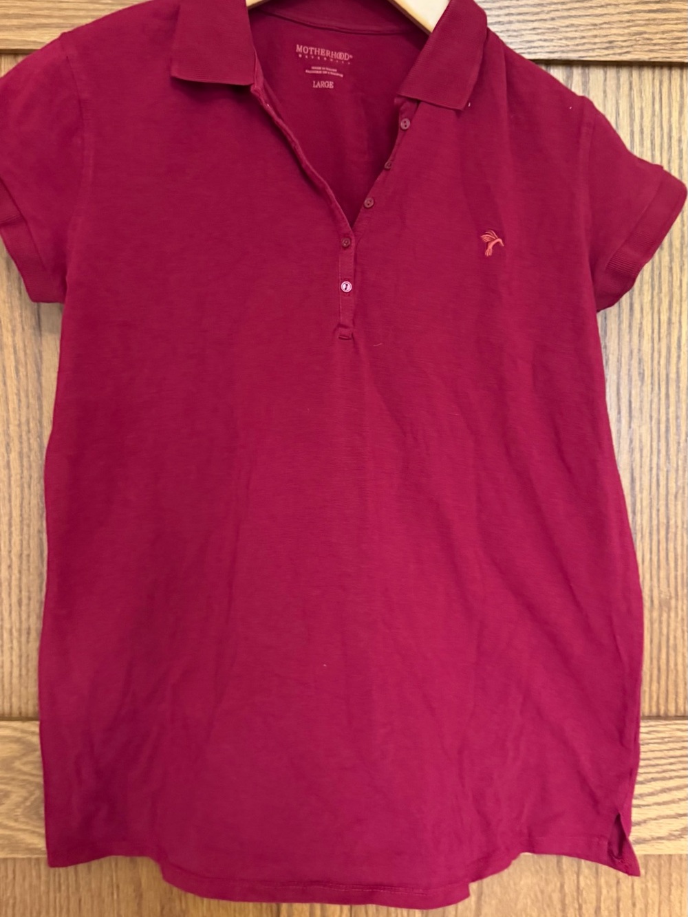 Motherhood Maternity Burgundy Polo Tunic